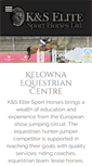 Mobile Screenshot of elitesporthorses.ca